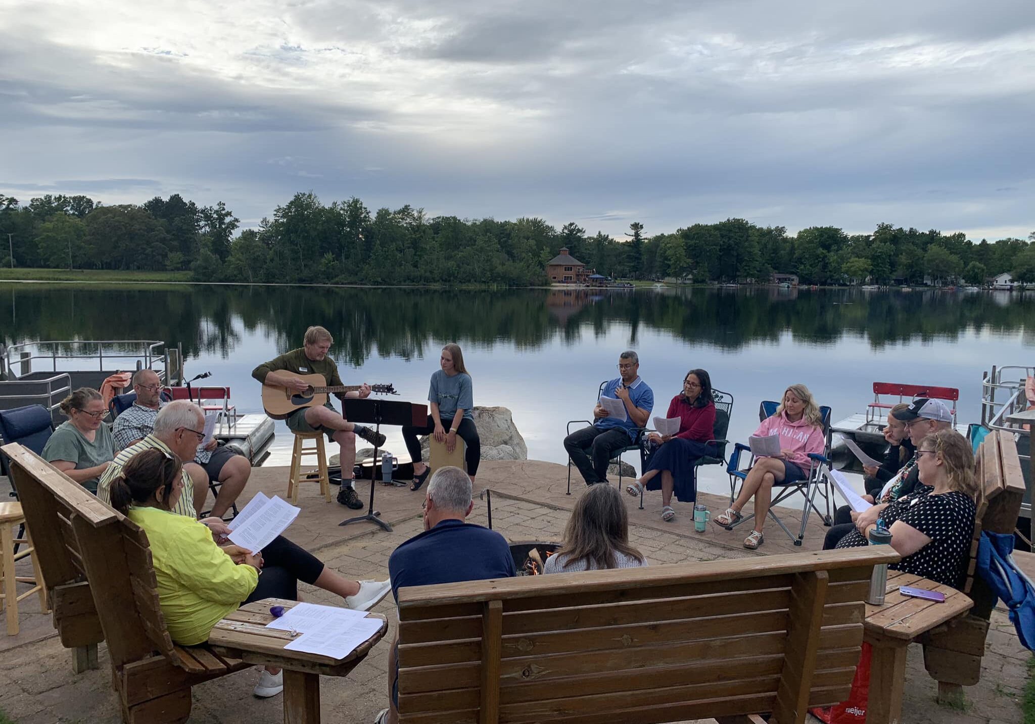 Group enjoying time at The Shack